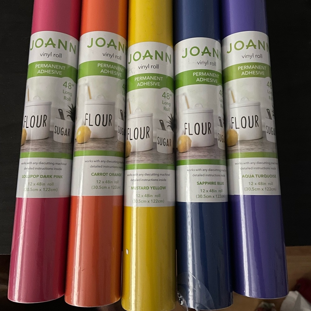 5 Joanns vinyl rolls